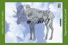 Moose Animal Spirit Stamp